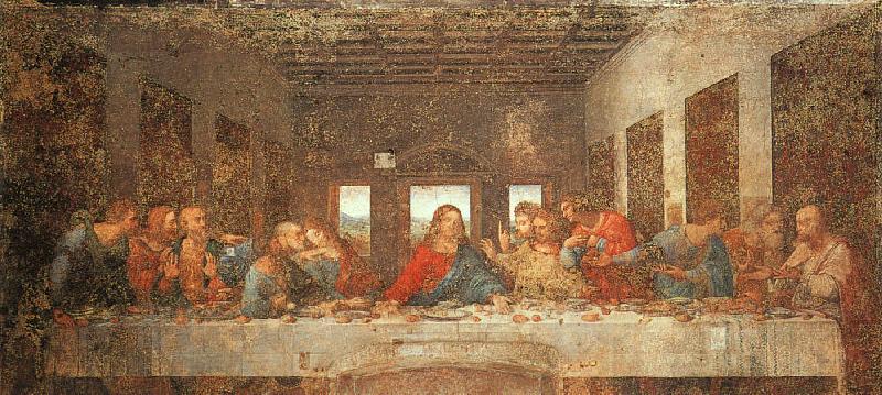  Leonardo  Da Vinci The Last Supper-l oil painting picture